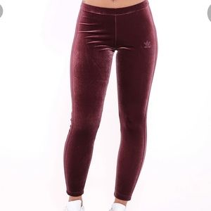 Adidas velvet leggings